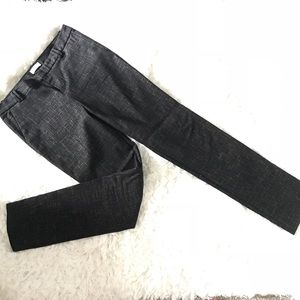 Black and gold straight pants